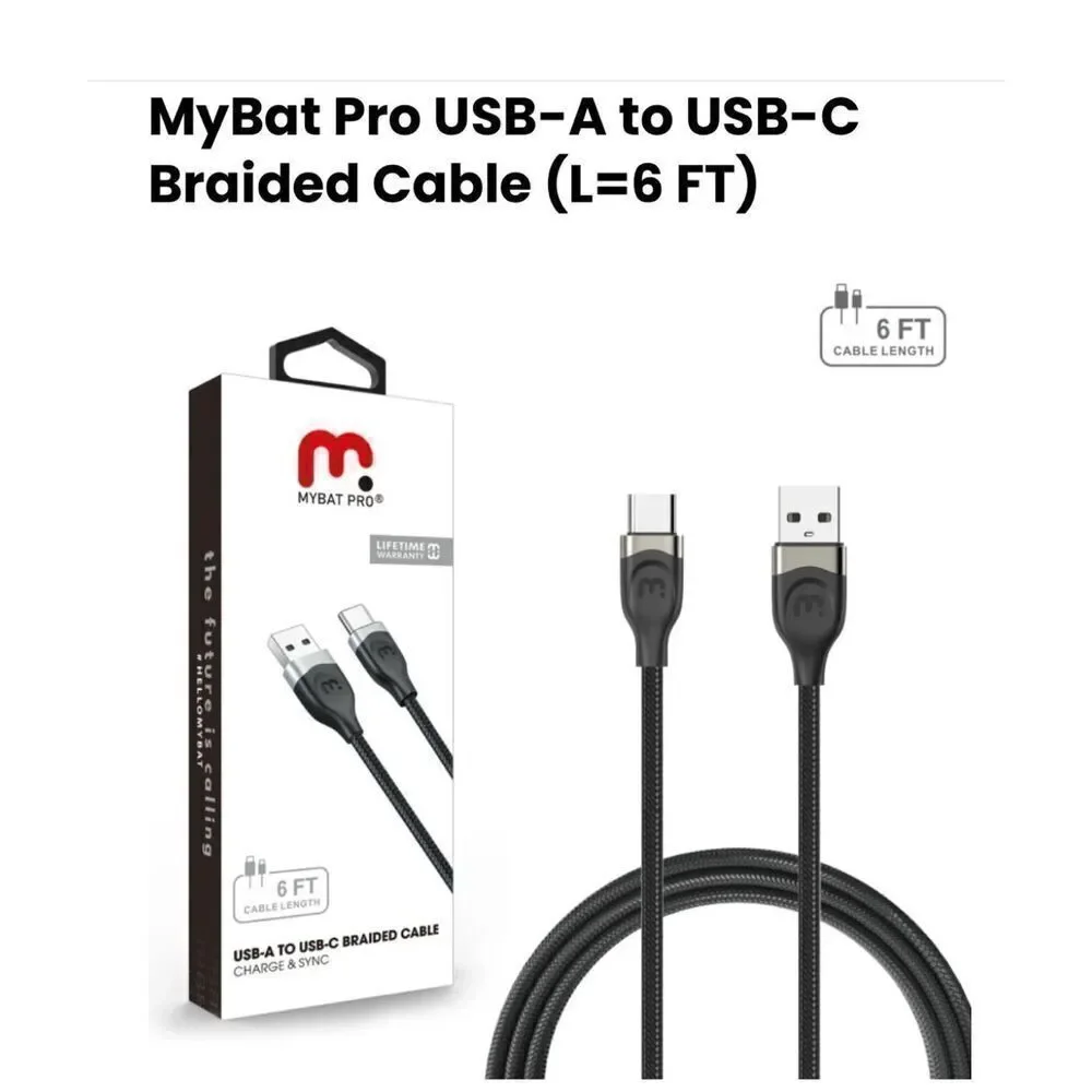 MyBat Pro USB Type-C Data Cable 6 FT - White Charging cable NWT iPhone 16